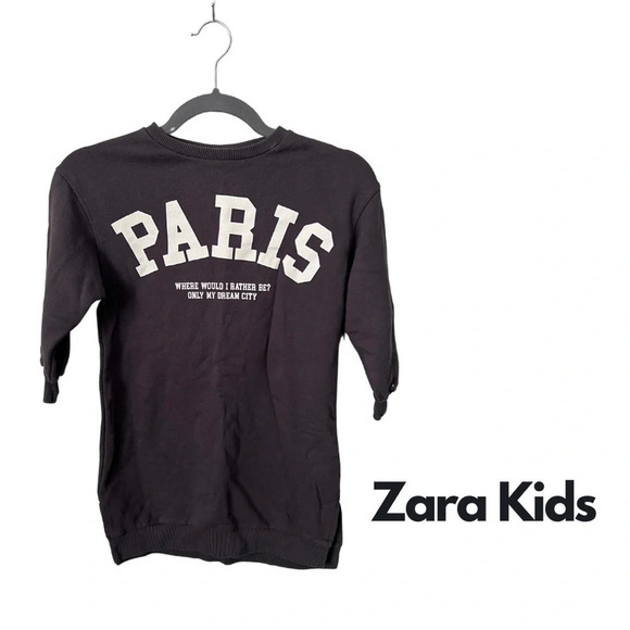 Zara Other - ✨ Host  Pick ✨ Zara Kids | "Paris" Girls Sweater Dress | Size 6 [21]